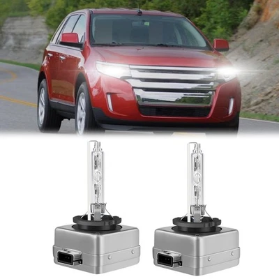 For Ford Edge 2011-2017 - White Xenon HID Headlight Bulbs High & Low Beam Qty2 - Image 1 of 4