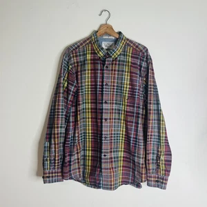 Nautica Shirt Mens XL Multicolor Plaid Button Up Long Sleeve Casual 100% Cotton - Picture 1 of 11