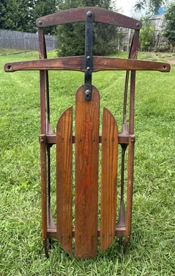 Flexible Flyer Yankee Clipper Sled No 10 USA 36”Long Vintage Sledding S.l Allen - Image 1 of 4