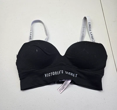 Victoria's Secret Women Bra XS Black Bralette Wireless Lightly Lined - Image 1 of 4