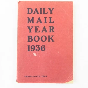 Daily Mail Year Book 1936 Softcover Vintage England/U.K. Almanac - Imagen 1 de 8