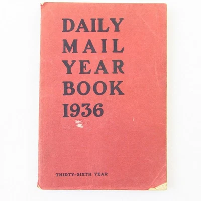 Daily Mail Year Book 1936 Softcover Vintage England/U.K. Almanac - Image 1 of 4