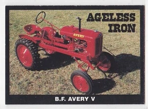 Tarjeta coleccionable de tractor agrícola B.F. Avery V de colección - Imagen 1 de 2