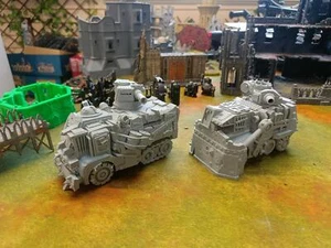 2 x Orkaz Orc or Dystopian Transport Battlewagon Truck - Picture 1 of 6