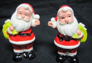 Ceramic Santa Salt and Pepper Shakers made in Japan - Picture 1 of 8