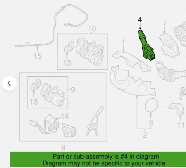 CONJUNTO DE INTERRUPTOR Y LAVADORA ORIGINALES 93420-1U000 para Elantra Forte Rio Forte5/Koup Foto 1 de 1