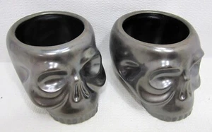 Skull Bowls - Two Crate & Barrel Halloween Skull Serving Bowls - Picture 1 of 14