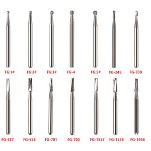 10-100pcs Dental Tungsten Carbide FG Burs Round Bur For High Speed Handpiece - Picture 1 of 110