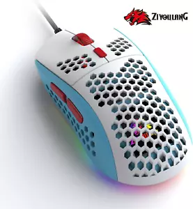 Mouse da gioco leggero, ergonomico, pulsanti programmabili, retroilluminato RGB, 6400 dpi - Foto 1 di 45