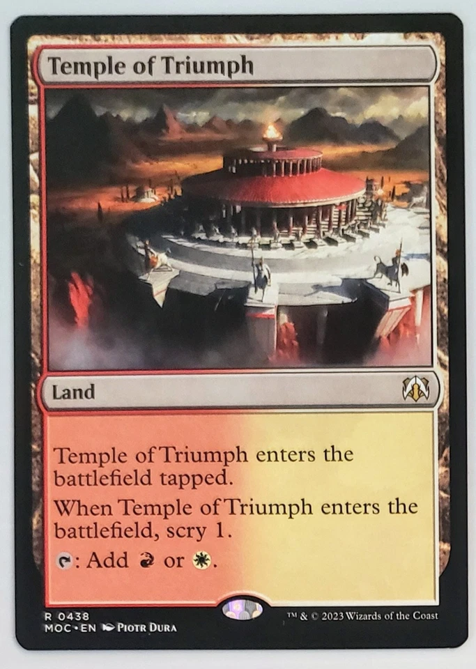 X 1 MTG Magic the Gathering Temple of Triumph 228 NM March Of The Machine - Image 1 of 1