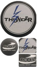WICHITA THUNDER CHL OFFICIAL HOCKEY PUCK LINDSAY MFG. MADE IN CANADA 🇨🇦