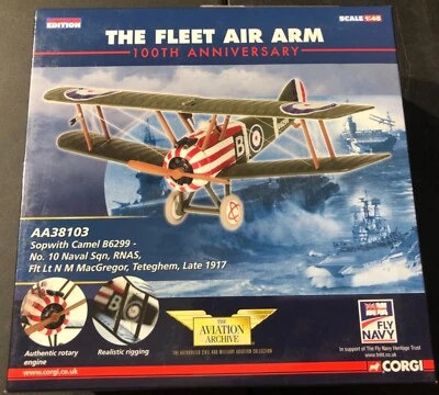 Corgi Sopwith Camel B6299 No.10 Navel Sqn The Aviation Archive 1/48 NEW  - Image 1 of 3