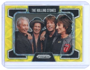2025 FULL BAND W/ JAGGER PANINI PRIZM THE ROLLING STONES #58 YELLOW SCOPE /199!! - Picture 1 of 1