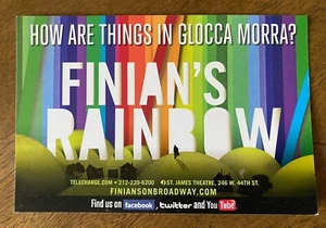 Finian’s Rainbow 2009 Broadway Revival Promotional Postcard; Closed Jan 2010 - Picture 1 of 2