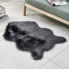 Faux Sheepskin Fur Rug Fluffy Rug Shaggy Rugs for Bedroom Living Room Area Rug F