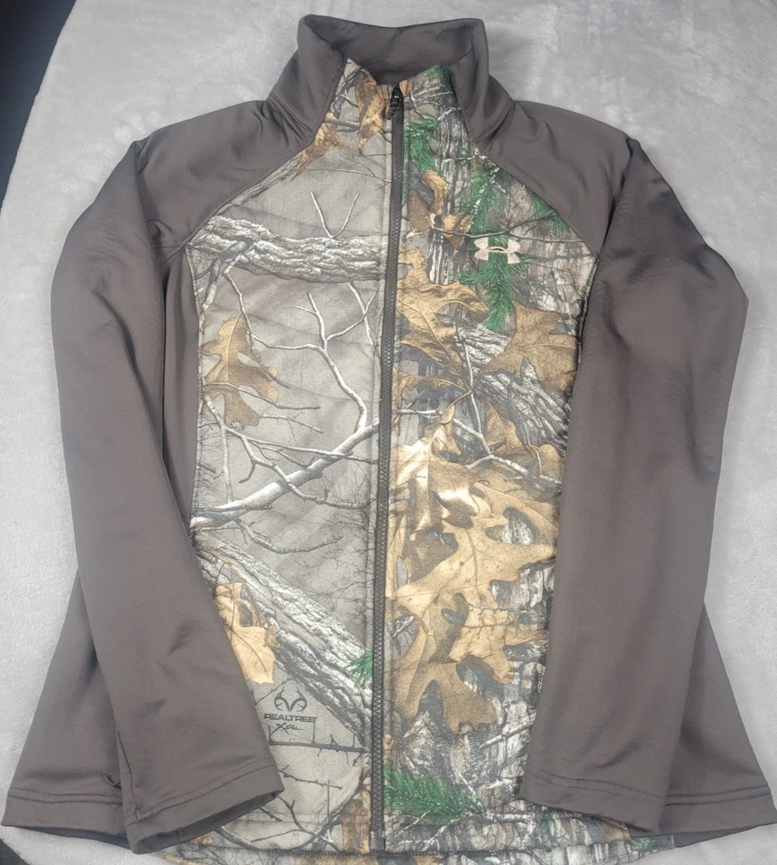 Chaqueta de camuflaje Under Armour para mujer camuflada talla grande Cold Gear RealTree Foto 1 de 4