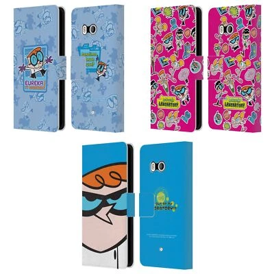 FUNDA BILLETERA LIBRO CUERO GRÁFICOS LABORATORIO OFICIAL DEXTER PARA TELÉFONOS HTC 1 Foto 1 de 4