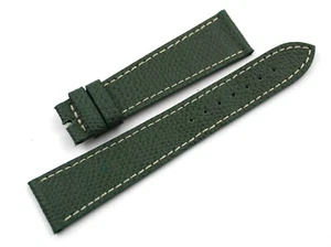 Sangle Band Cuir Véritable Vert Foncé Tailles Variées Made IN Italy Boucle - Imagen 1 de 4