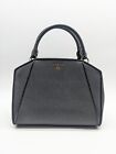 Michael Kors Cleo Saffiano Leather Women's Satchel Crossbody Bag -black (used)