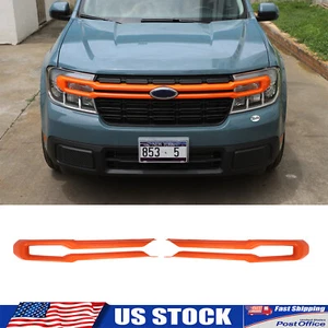 Tira de moldeo con emblema de rejilla delantera naranja ABS para Ford Maverick 2022+ - Imagen 1 de 15