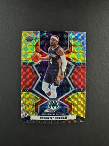 Devonte Graham 2021-22 Panini Mosaic Red and Yellow Fusion /88 #179 Pelicans - Picture 1 of 2