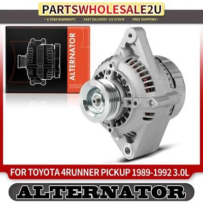 Novo Alternador para Toyota 4Runner Pickup 1989-1992 60A 12V CW 4 Ranhuras Polia - Imagem 1 de 4