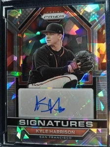 Kyle Harrison (RC) 2023 Panini Prizm SIGNATURES CRACKED ICE PRIZM # SIG-KH - Picture 1 of 9