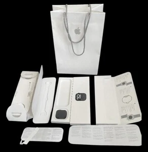 Apple Watch Series 10 EMPTY BOX ONLY - Model A2997 Jet Black Inserts & Apple Bag - Photo 1 sur 9