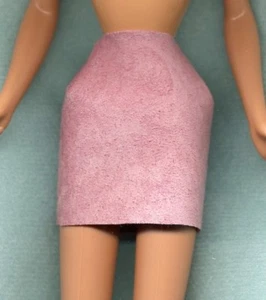 FALDA CORTA BARBIE - ROPA HECHA A MANO DE CUERO GENUINO ROSA POLVORIENTO - LINHILL - Imagen 1 de 1