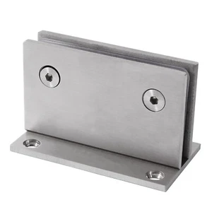 XL Glashalter EDELSTAHL Glasklemme 8mm - 12mm Klemmhalter geschliffen MASSIV - Bild 1 von 3