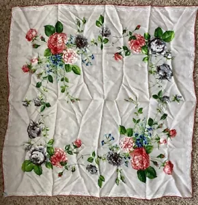 BEAUTIFUL 30” X 30” Japan Hand Rolled Scarf/Head Scarf-VINTAGE - Picture 1 of 6
