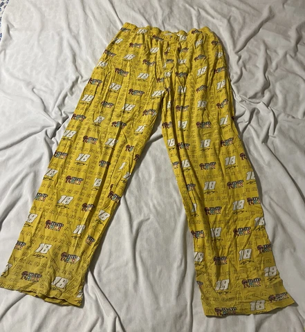 NASCAR Winner’s Circle Kyle Busch Pajama Pants XL Yellow M&M’s Racing Cover