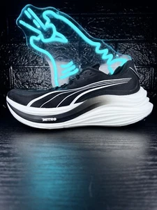 Puma MagMax Nitro Elite Scarpe da Corsa Uomo Sneakers da Passeggio Nero Bianco - 9,5 - Foto 1 di 5