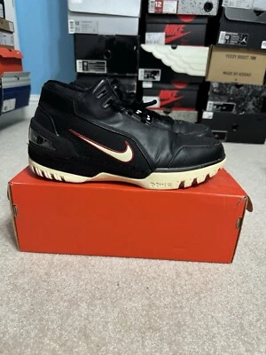 2003 NIKE AIR ZOOM GENERATION LEBRON JAMES 308214-011 BLACK WHITE SIZE 12 - Image 1 of 4