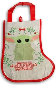 (1) Star Wars Mandalorian Stocking Baby Yoda The Child Party Tote Bag Christmas - Picture 1 of 3