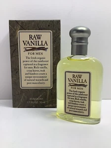 New In Box Vintage Raw Vanilla By Coty Eau De Cologne Splash For Men 1.7oz 50ml - Picture 1 of 5