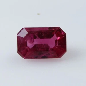 0.65 Cts Natural Ruby Loose Gemstone Octagon Cut - Picture 1 of 2