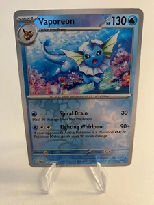 Pokemon Vaporeon Aquana Reverse Holo Prismatic Evolutions Englisch Near Mint - Bild 1 von 2