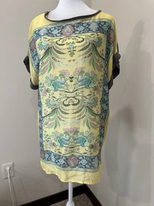 sundance Damen Tops Medium Burnout Floral Tshirt Seide/Viskose Gelb - Bild 1 von 5