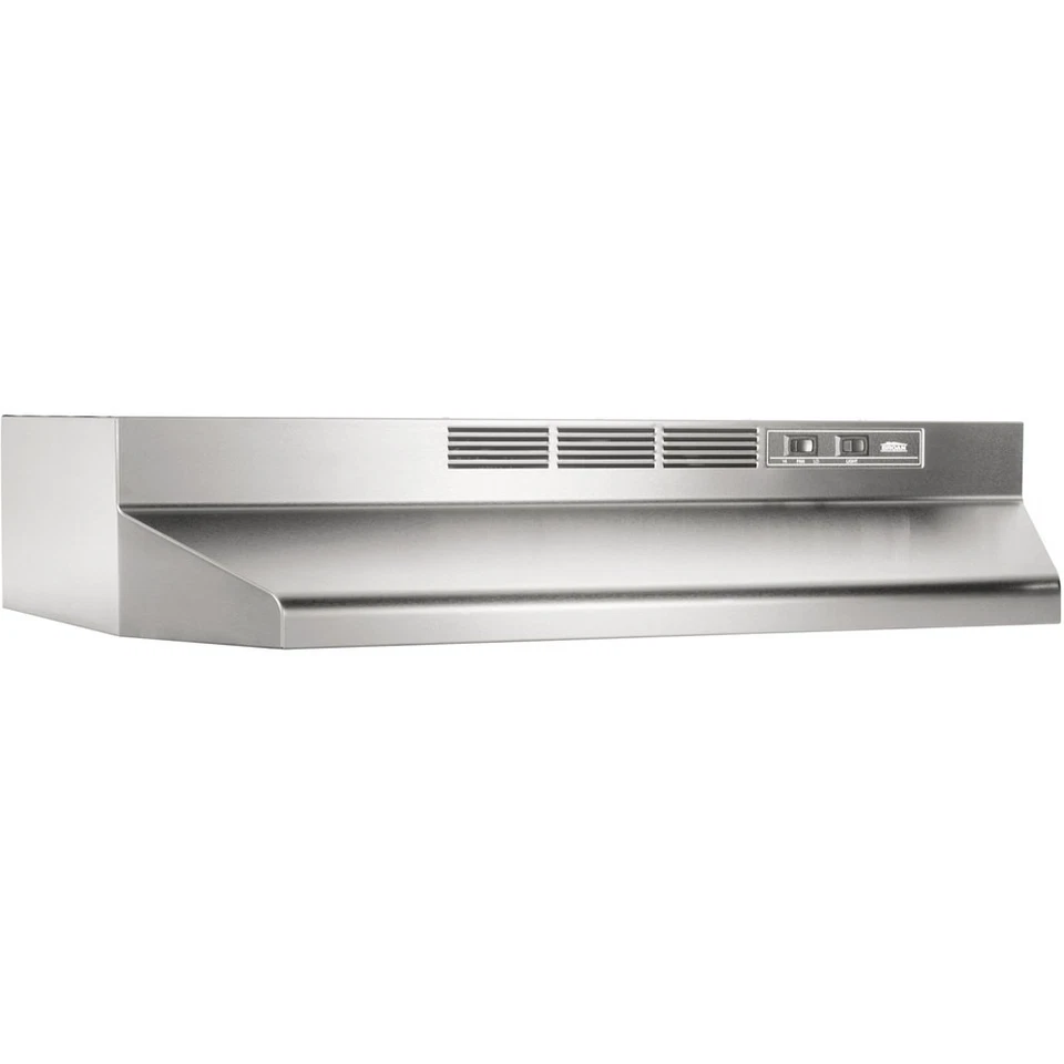 Broan 413004 ADA Capable Non-Ducted Under-Cabinet Range Hood 30" Stainless Steel