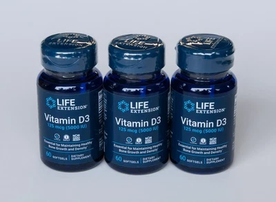 Life Extension Vitamin D3 5000 IU 125 mcg 180 softgels - Image 1 of 3