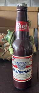 Vintage 1995 Budweiser Frog on Bottle Beer Tap Handle - Picture 1 of 9