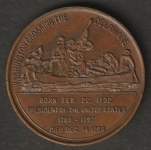 1732 - 1932 WASHINGTON CROSSING THE DELAWARE MEDAILLE --- UAFT - Bild 1 von 1