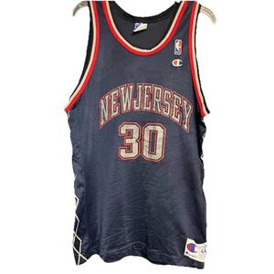 Vintage Authentic Kerry Kittles #30 New Jersey Nets Champion Jersey - Size 44 - Bild 1 von 7