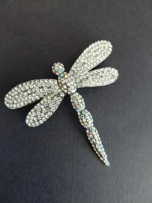 Vintage Butler & Wilson Rare Dragonfly Design with Aurora borealis Crystals - Image 1 of 4