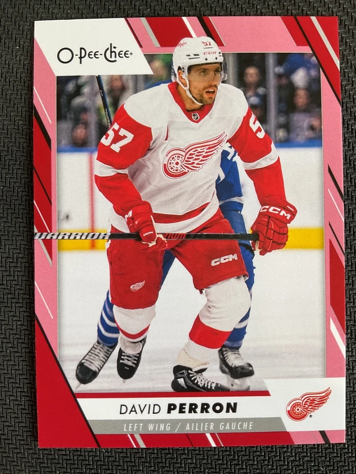 David Perron 2023-24 OPC O-Pee-Chee Red Border Parallel Card #190 - Image 1 of 1
