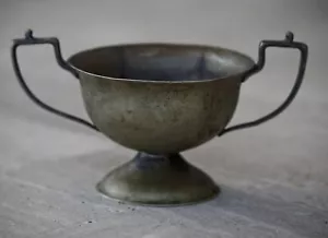 ANTIGUO CUENCO DE AZÚCAR Homan plateado con M.M. Montajes hechos en EE. UU. 1920 ART DECO - Imagen 1 de 9
