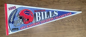 BUFFALO BILLS 1993 AFC EAST DIVISION CHAMPIONS LICENSED PENNANT - Picture 1 of 1