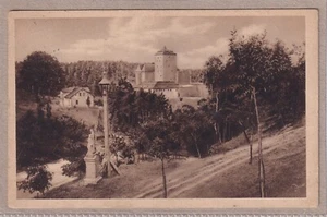 Ansichtskarte Libošovice/Podkost - Blick auf die Burg Kost - 1923 - schwarz/weiß - Picture 1 of 2