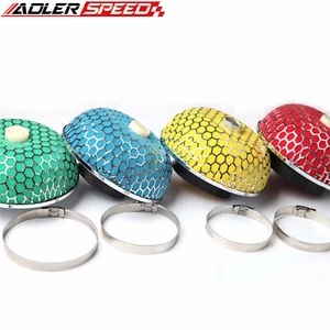 2.5'' 3" 3.5"Mushroom Air Cold Intake Turbo Charger Washable Filter Flow Adapter - Picture 1 of 17